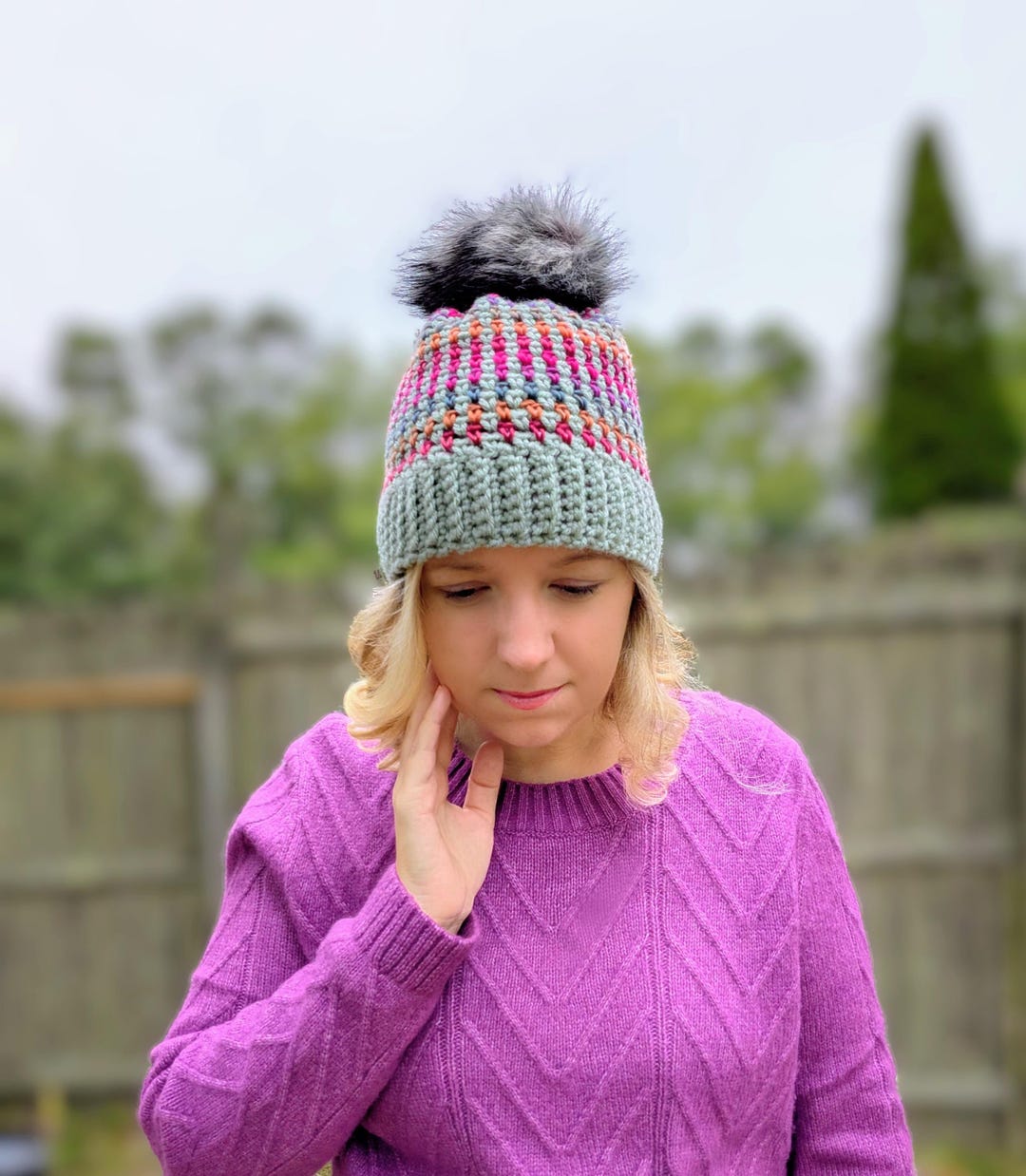 Prism Crochet Beanie Pattern, Easy Beginner Winter Hat (PDF Pattern) - Etsy