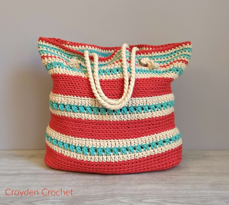 The Asbury Tote CROCHET PATTERN ONLY image 3