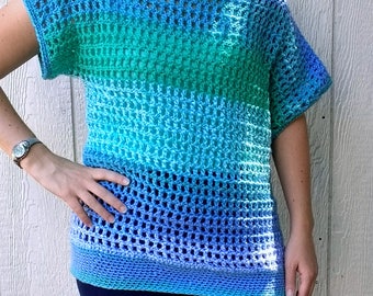 Off-the-Shoulder Crochet Top - PATTERN ONLY!