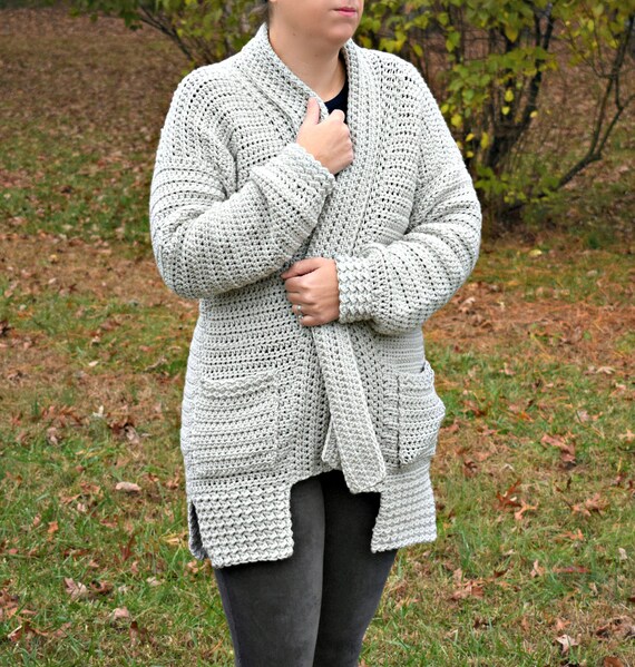etsy crochet cardigan pattern