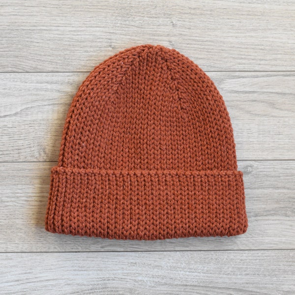 Short Rows Crochet Beanie Pattern, Fisherman Style (Instant Download)