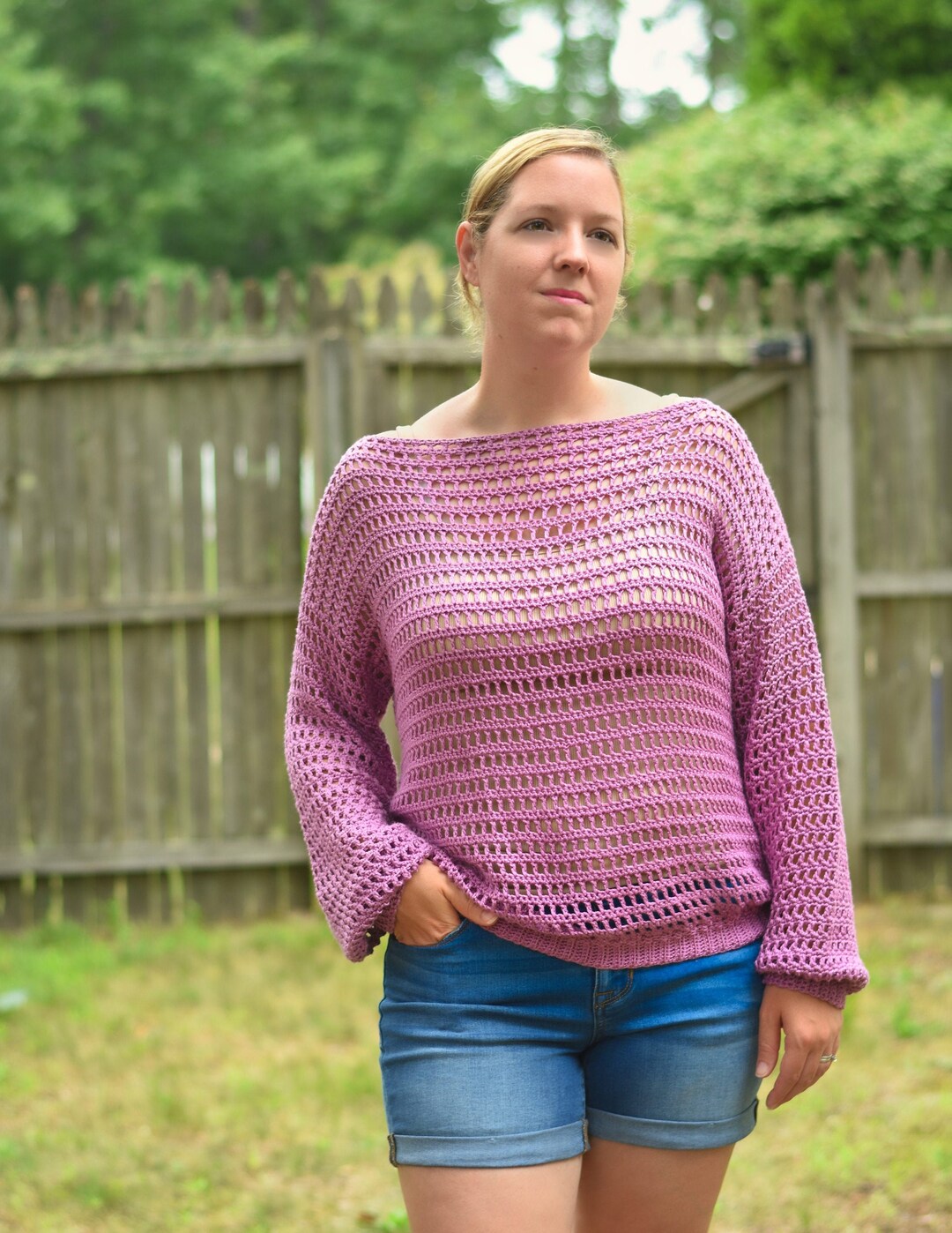 Blusa de malla abierta tejida a crochet patron de blusa tejida a crochet facil blusa tejida a crochet ligera y facil Etsy Espana