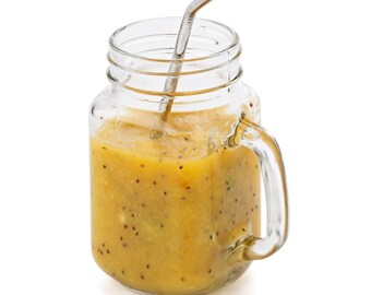 Environmentally Friendly Stainless Steel Metal Drinking Straws - Pack of 4 with Cleaner - Smoothies, Hot Drinks, Cocktails, Milkshakes etc.