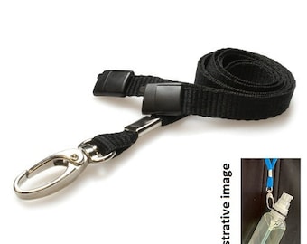 Lobster Clip Lanyard FREE POST with O-Ring for Hand Sanitiser - Choice of Colour