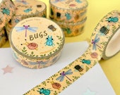 Washi Tape Bugs - Kawaii Washi Tape Planner Tapes Cute Pattern Washi Tape Kawaii Stationery Decorative Tape Nature Washi Tapes