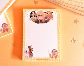 Memopad Labyrinth – Cute Notepad -Fantasy Memopads -Cute Desk Memopads–Eco Friendly Memopads -Labyrinth Stationary–Geek Notepads–80s