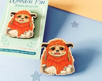 Ludo Holz Pin - Labyrinth Fantasy Pin, umweltfreundlich