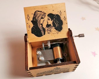 Labyrinth Music Box - Hand-Cranked Music Box - Fantasy Music Box - Mini Wooden Chest Music Box - Handcrafted - Vintage - Magical Gift