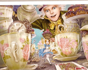 Fine Art Print - Alice Mad Tea Party