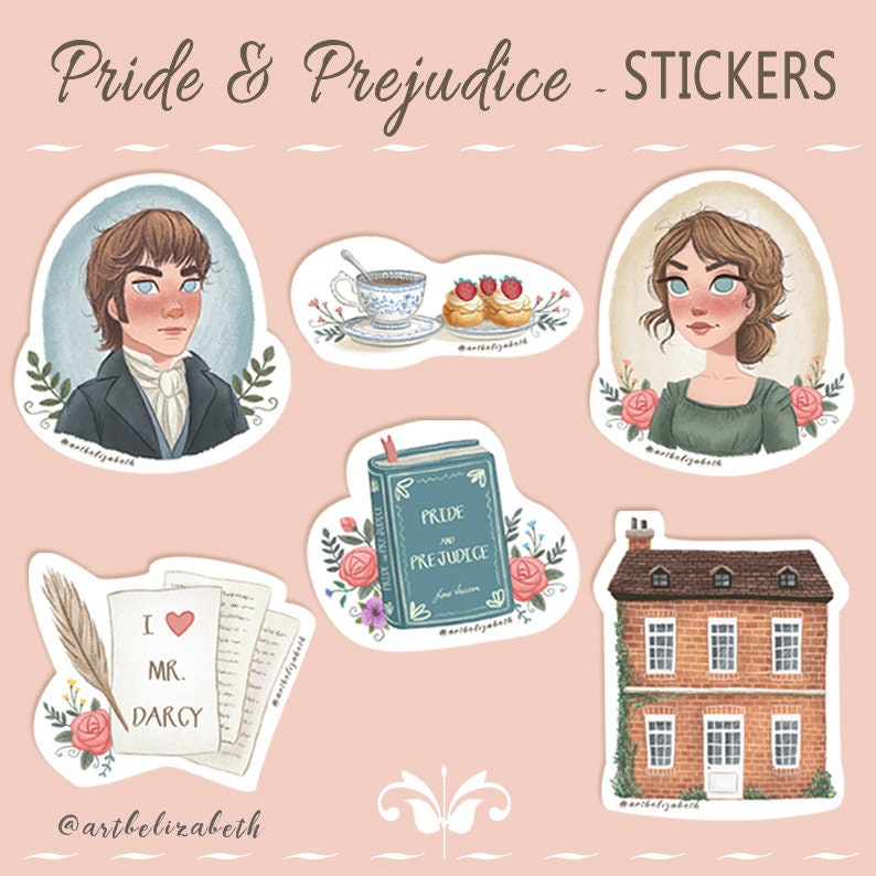 Pride & Prejudice Stickers | Etsy