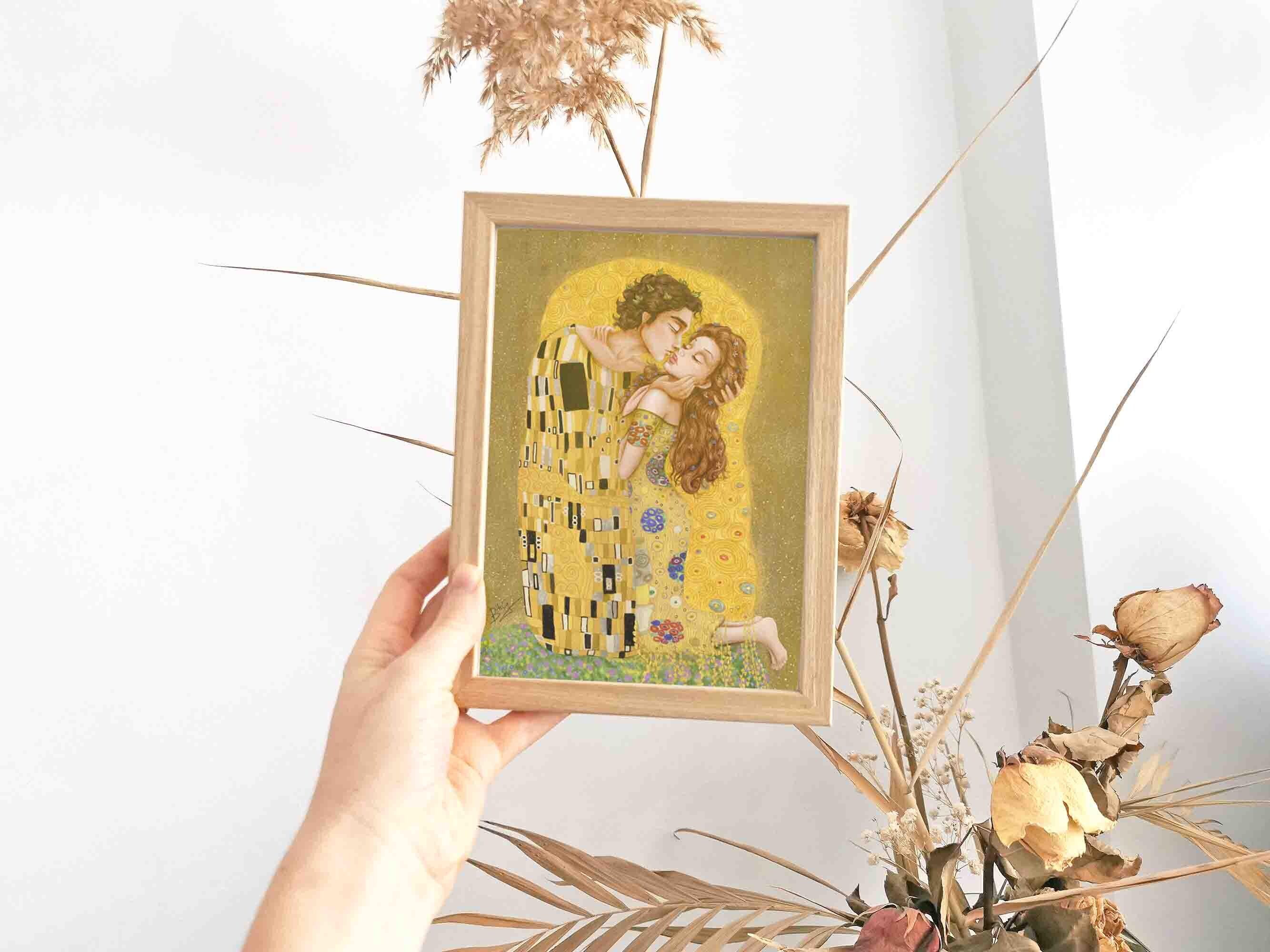 Art Print The Kiss Klimt Tribute - Wall Art
