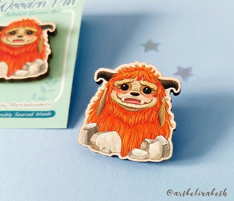 Ludo Wooden Pin – Labyrinth Pin - Fantasy Pins – Cute Pins - Eco ...