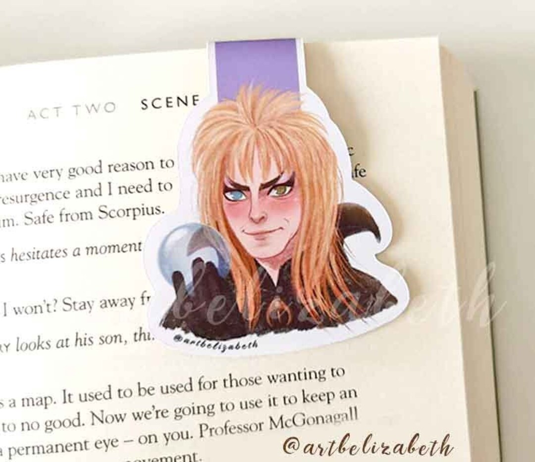 The Goblin King Magnetic Bookmark: Labyrinth Inspired Double-sided ...