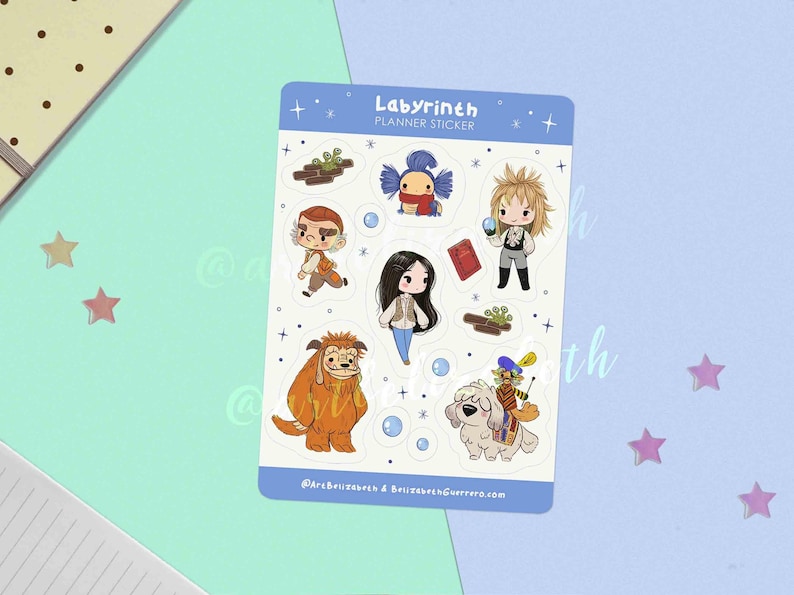 Labyrith Sticker Labyrinth Movie Sticker Sheet – Planner, Scrapbook Stickers - Etsy
