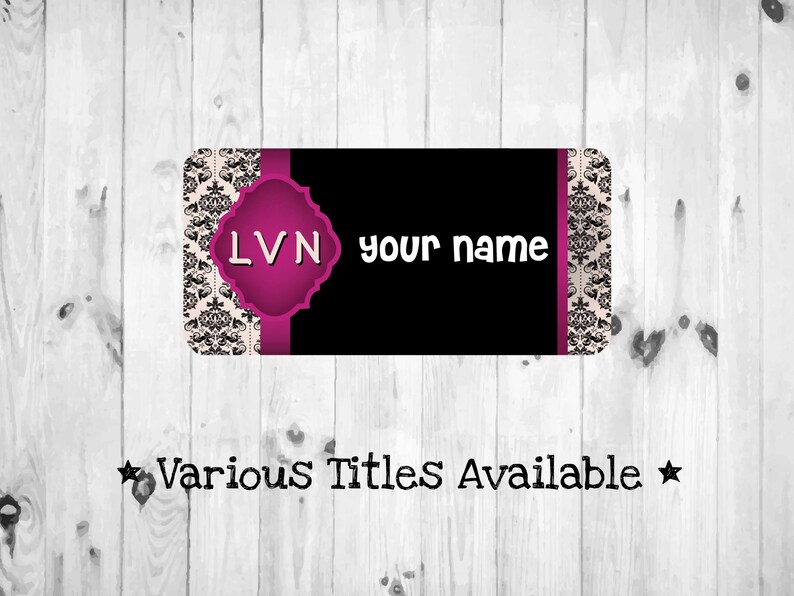 Regal Pink Title Nametag