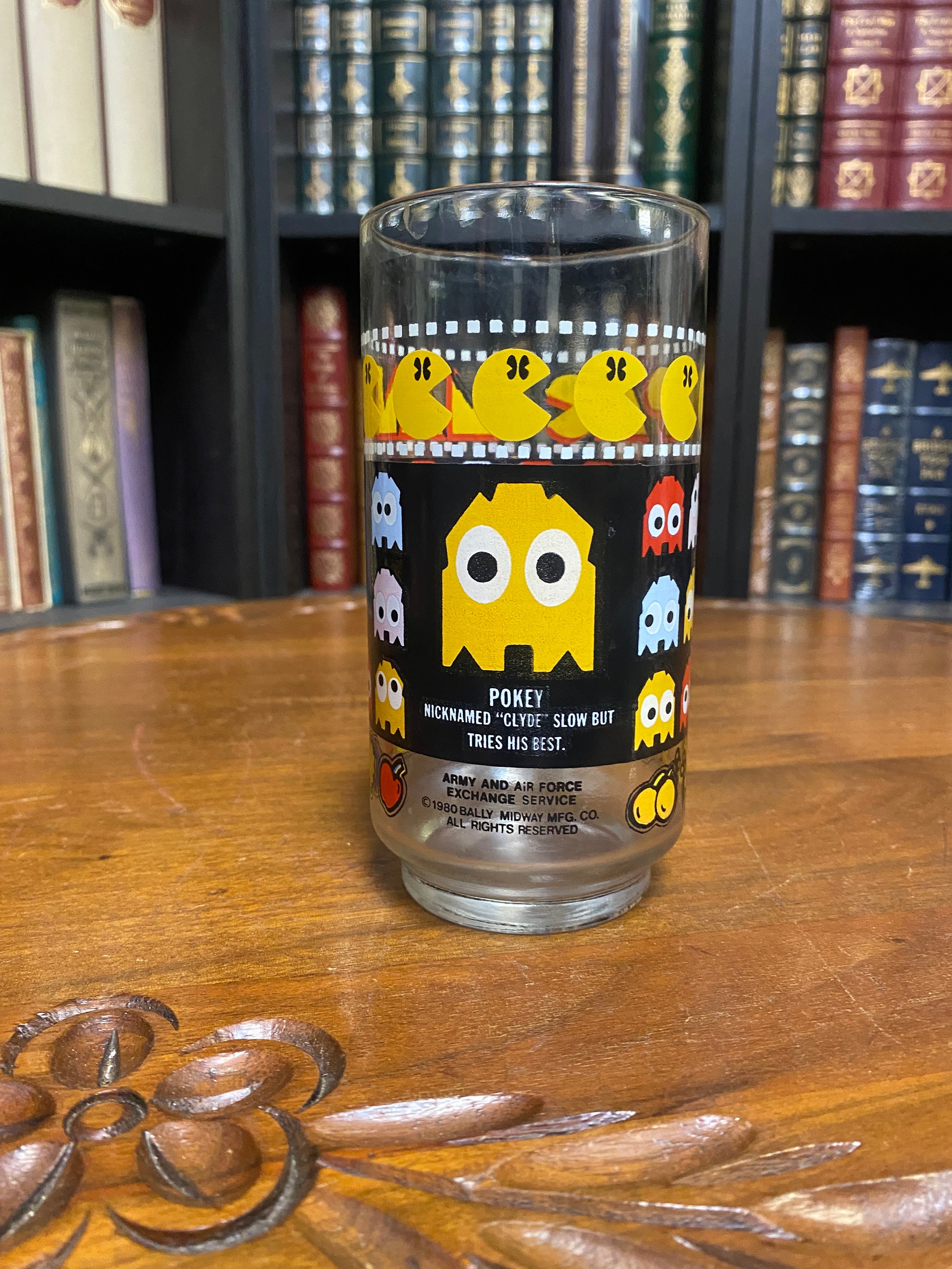 PAC-MAN タンブラーグラス 80's MIDWAY namco Pac Man Midway 1980 - Etsy