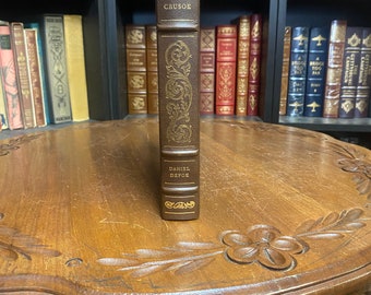 Robinson Crusoe by Daniel Defoe Leather Bound (NEAR MINT)
