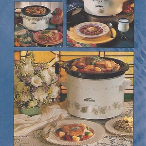 Vintage Rival 3120 Crock-Pot Slow-Cooker Stoneware 2.5 Quart Floral USA  Stew