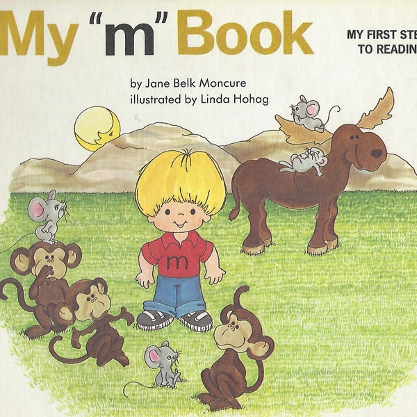 My “m” Book (My First Steps To Reading) By Jane Moncure (Hardcover) 1991