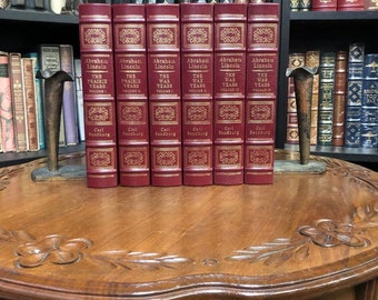 Abraham Lincoln by Carl Sandburg 6 Volume Set (Easton Press)
