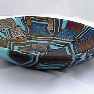 Blue Block slab glass Bowl
