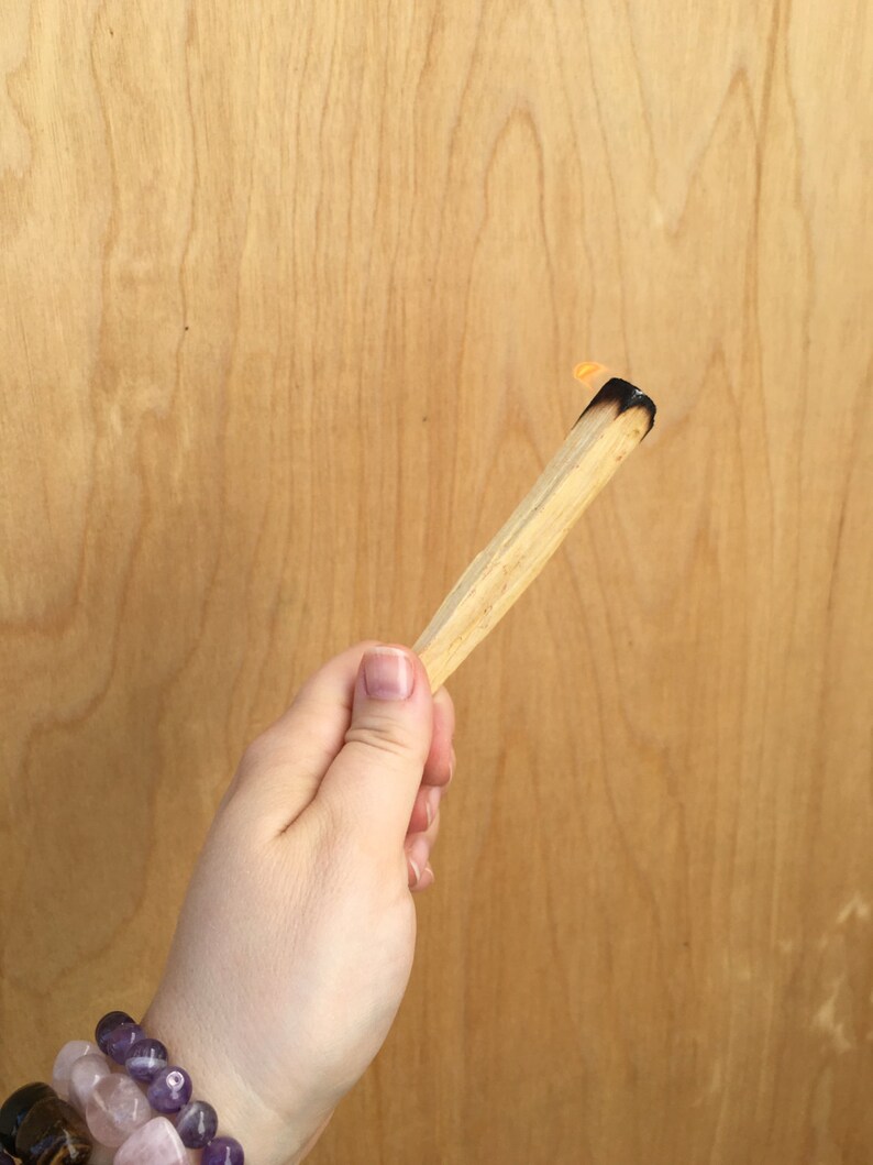 10 Palo Santo Wood Sticks Perfect for smudging, protection, & removing negativity image 4