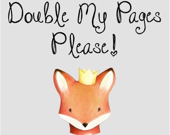 Add Double Pages to My Journal!