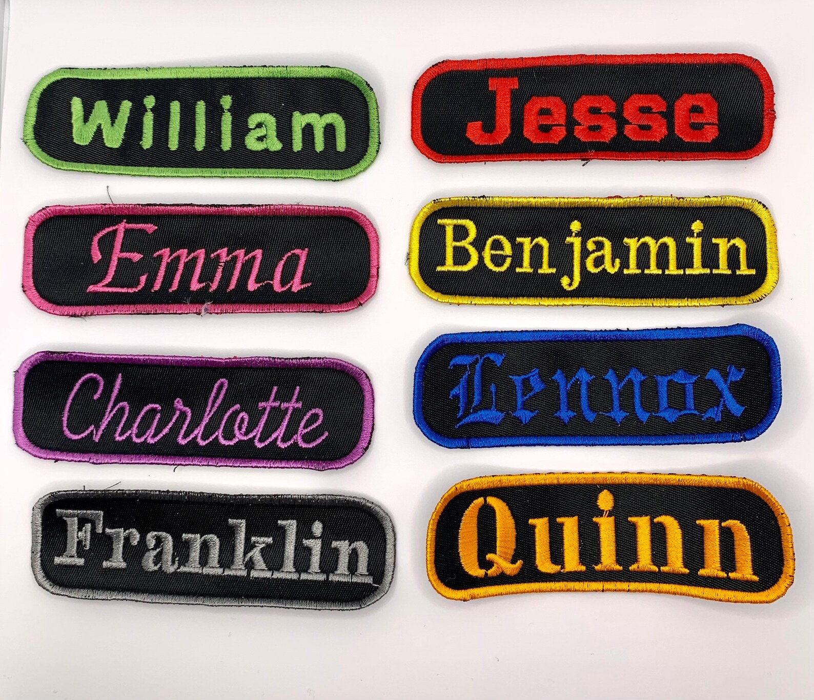 Name Patch Personalized Embroidered Iron on or Sew on Patch Etsy