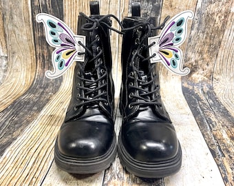 Butterfly Shoe Wings - Choose Your Vinyl Color - Fairy Boot Wings - Roller Skate Accessories