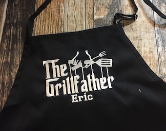 The Grillfather Personalized Apron - BBQ Men's Apron