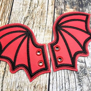 Dragon Shoe Wings Choose Your Vinyl Color Red