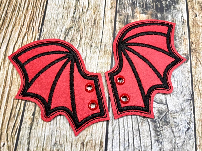 Dragon Shoe Wings Choose Your Vinyl Color Red
