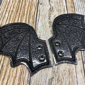 Dragon Shoe Wings Choose Your Vinyl Color Black Sparkle