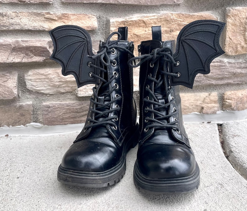 Dragon Shoe Wings Choose Your Vinyl Color Black