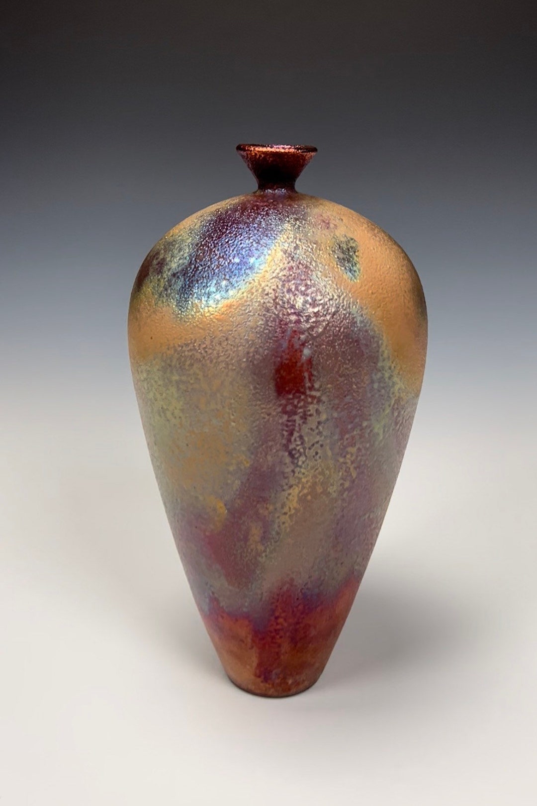 Original Korean Pottery Wheel Thrown Raku Vase Fine Art - Etsy