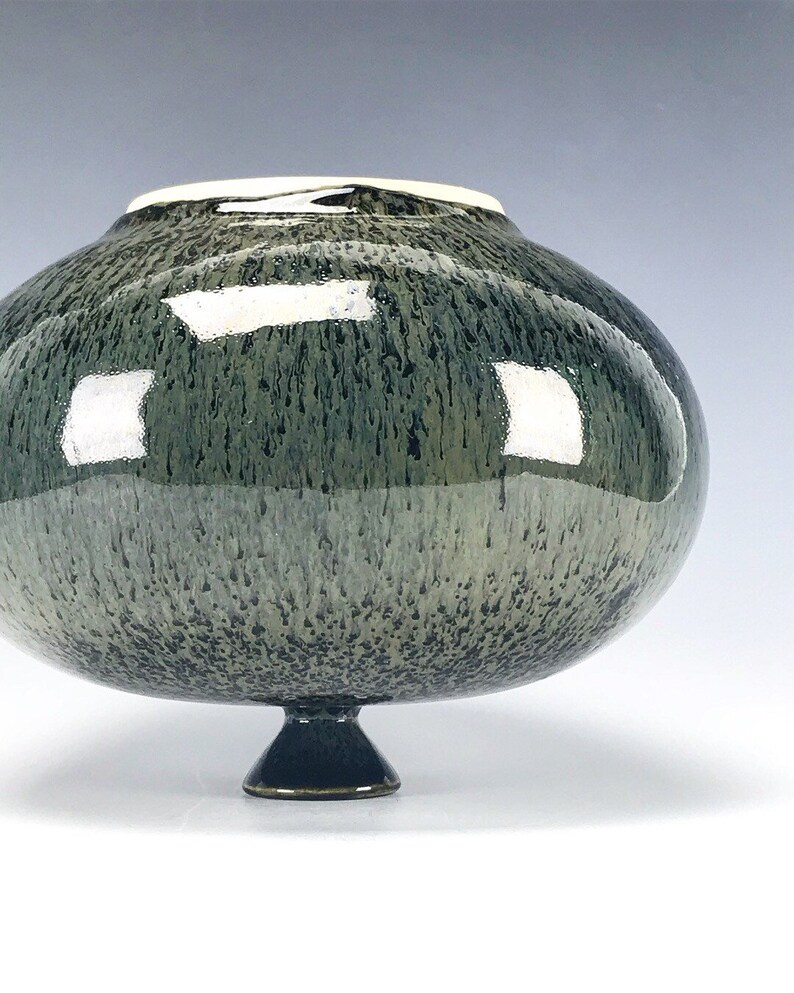 Original Korean Pottery Wheel Thrown Vase Stoneware by Galaxy Etsy