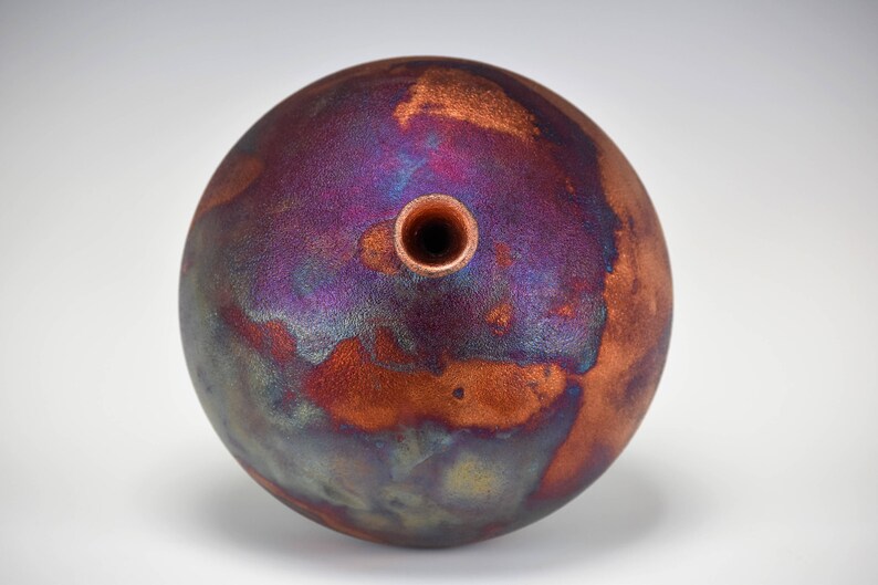 Original Korean Pottery Wheel Thrown Raku Vase Fine Art Etsy