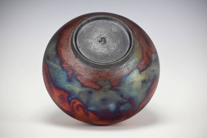 Original Korean Pottery Wheel Thrown Raku Vase Fine Art Etsy