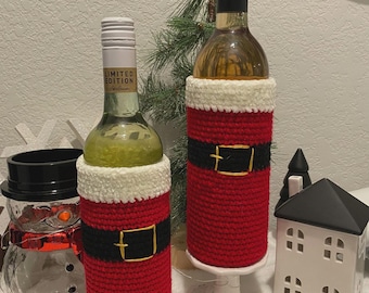Christmas Wine Bottle Holder - Pattern Only