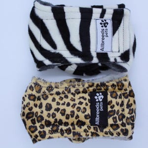 Luxury Dog Belly Band: Faux Fur, Waterproof Lining, Incontinence