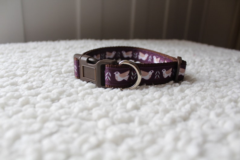 Allbreeds Dove Dog Collar /& Matching Lead Puppy Leash Set French Bulldog Pug