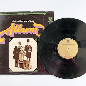 Vintage 1966 Vinyl &quot;Peter, Paul and Mary - Album&quot; LP Record in Original Jacket