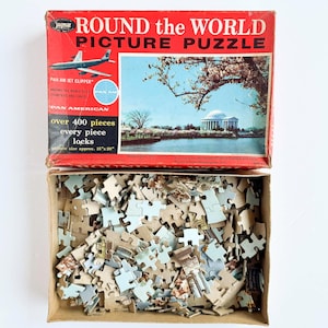 Vintage Jaymar Pan Am Jigsaw Puzzle: Washington D.C. 400 Piece