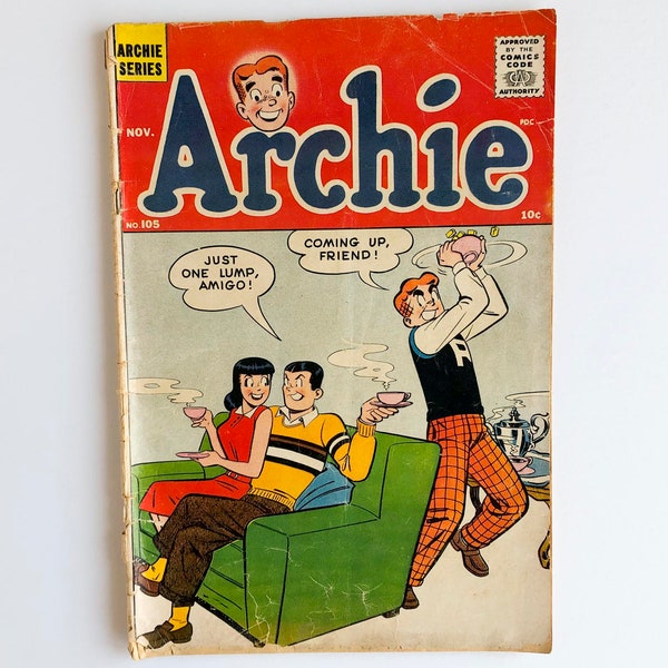 Vintage "Archie" Vol. 1, No. 105, November, 1959 - Archie Series Silver Age Comic Book