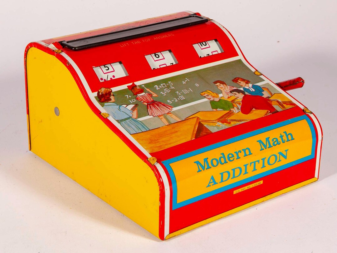Vintage Working Metal Math Addition Learning Machine - Wolverine Made ...