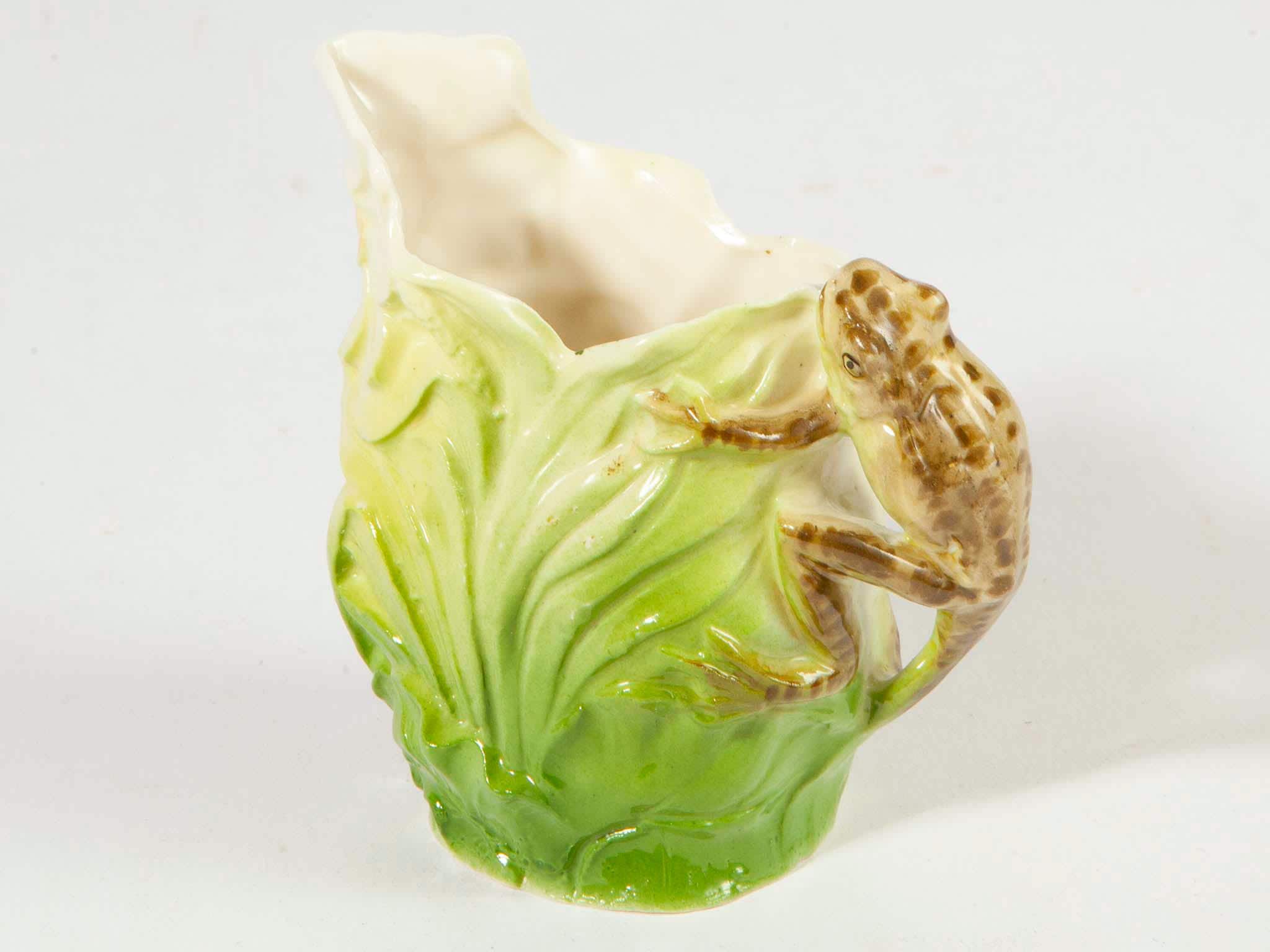 Vintage Support à Fleurs (frog) Rond En Porcelaine Goebel Allemagne – 21,5 Cm