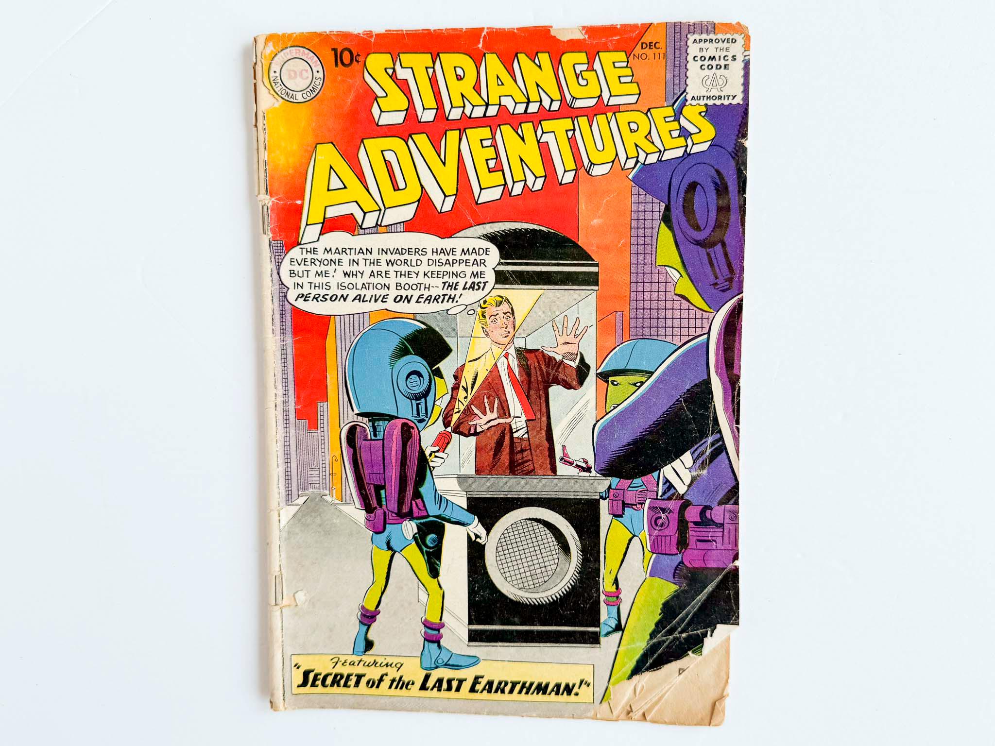 ヴィンテージ「奇妙な冒険」コミックブック DC スーパーマン No. 111