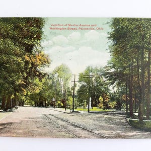 FRETE GRÁTIS: Cartão postal com foto antiga vintage de 1910 - Painesville, Ohio
