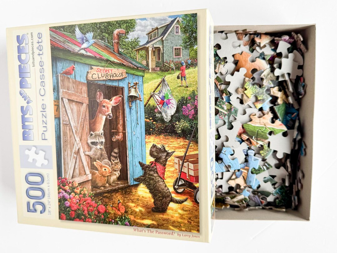 Large Piece Jigsaw Puzzle 500 Pieces in Original Bits &