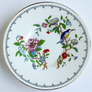 Prato pequeno vintage Aynsley com padrão Pembroke - Prato de porcelana - Fabricado na Inglaterra - 12,7 cm de diâmetro
